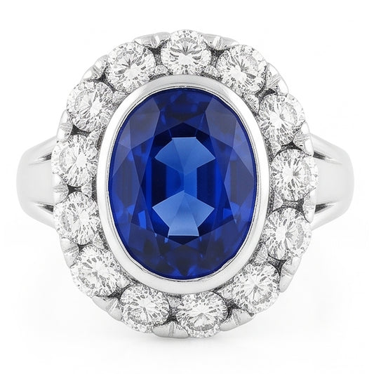 Bague Saphir Naturel 4.50 Carats
