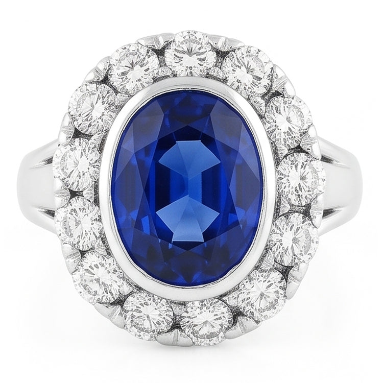 Bague Saphir Naturel 4.50 Carats