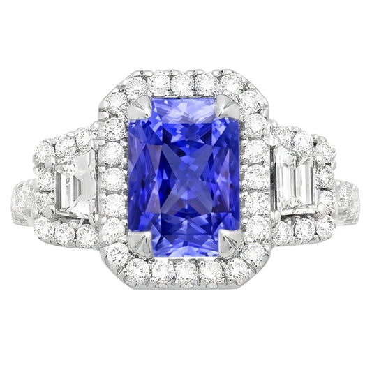 Bague Saphir Naturel 4.50 Carats