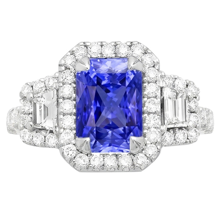 Bague Saphir Naturel 4.50 Carats