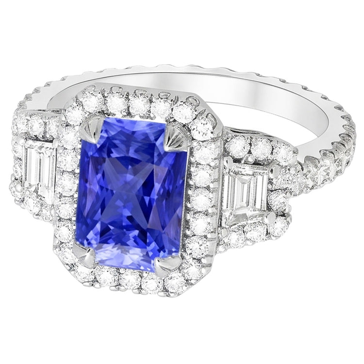 Bague Saphir Naturel 4.50 Carats