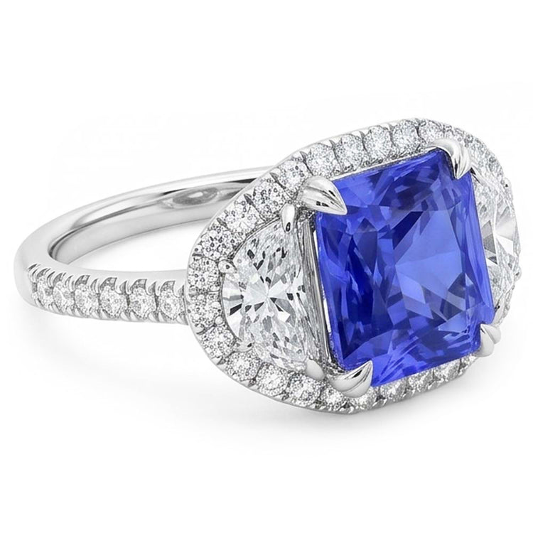Bague Saphir Naturel 4.50 Carats