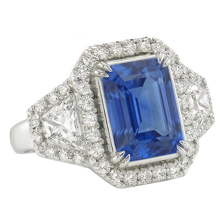 Bague Saphir Naturel 4.50 Carats