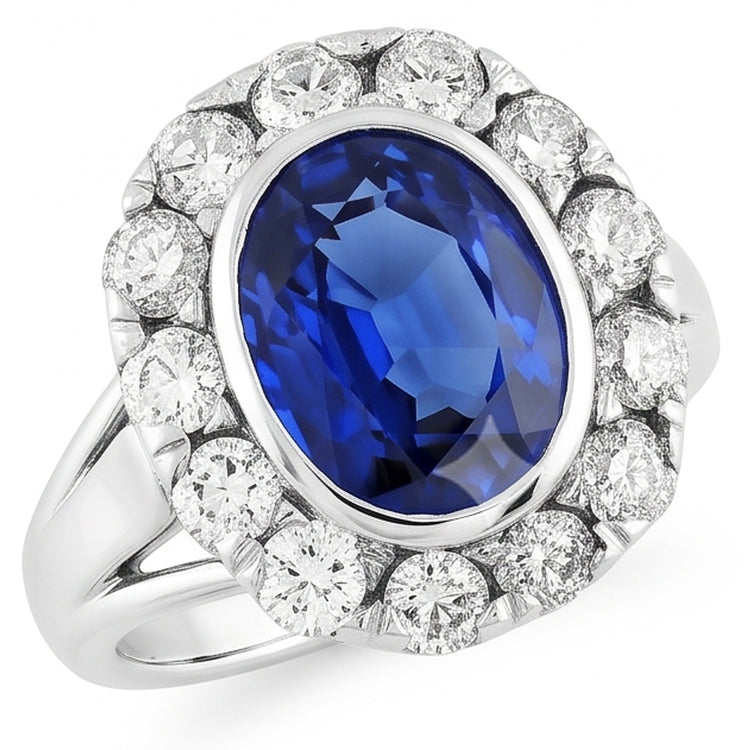 Bague Saphir Naturel 4.50 Carats
