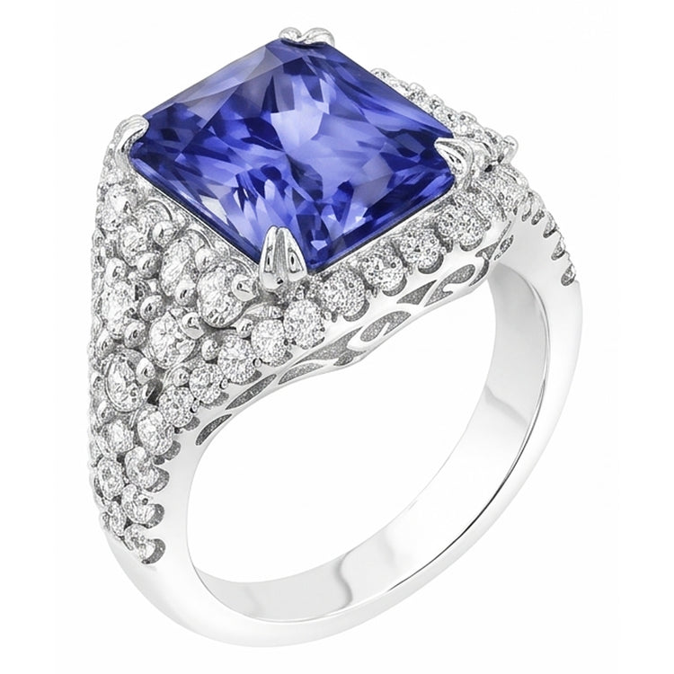 Bague Saphir Naturel 4.50 Carats
