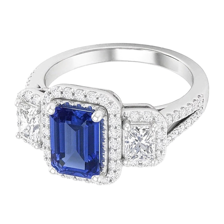 Bague Saphir Naturel 4.50 Carats