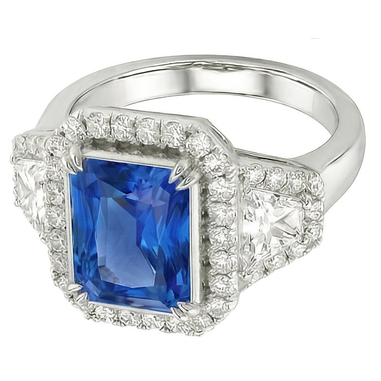 Bague Saphir Naturel 4.50 Carats