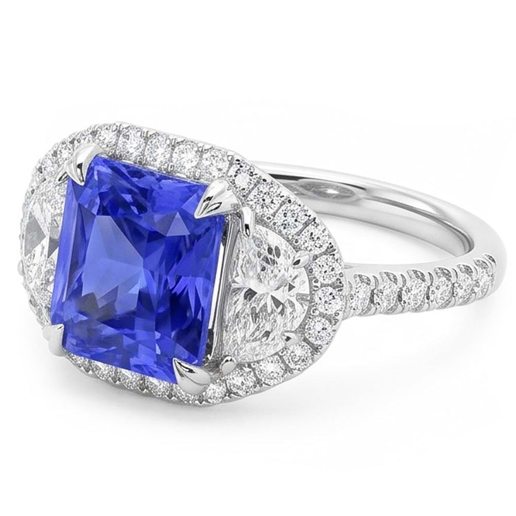 Bague Saphir Naturel 4.50 Carats