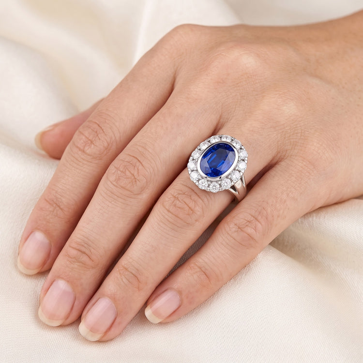 Bague Saphir Naturel 4.50 Carats