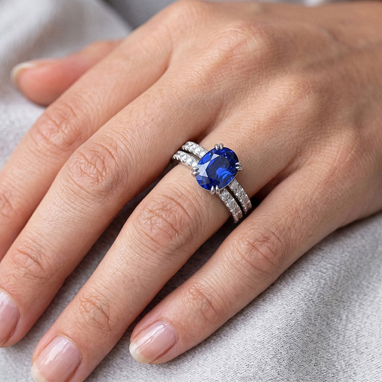 Bague Saphir Naturel 4.50 Carats