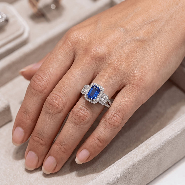 Bague Saphir Naturel 4.50 Carats