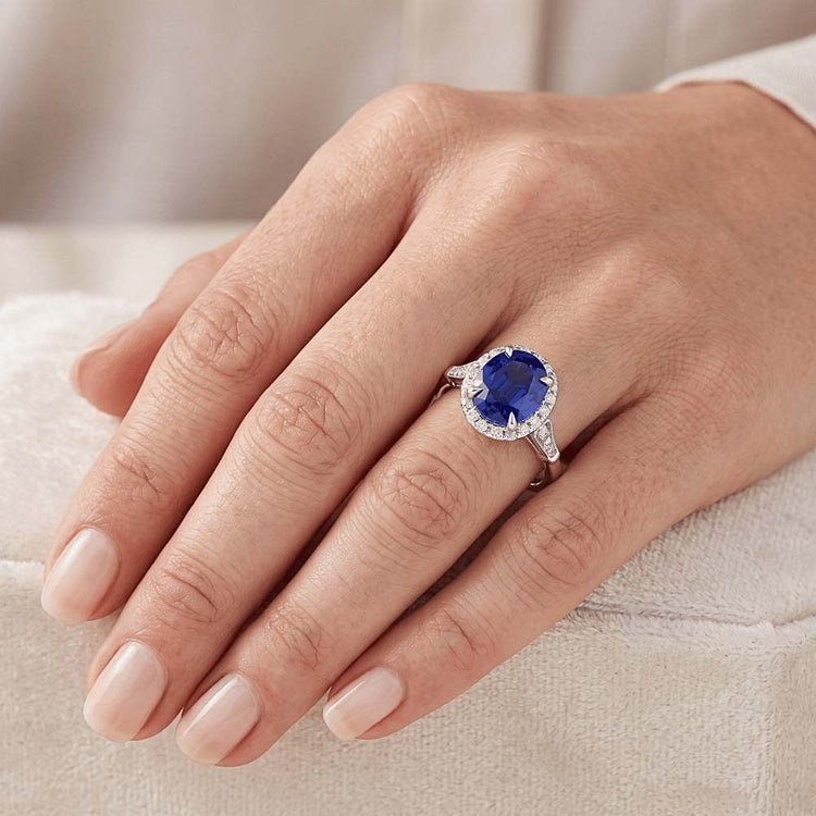 Bague Saphir Naturel 4.50 Carats