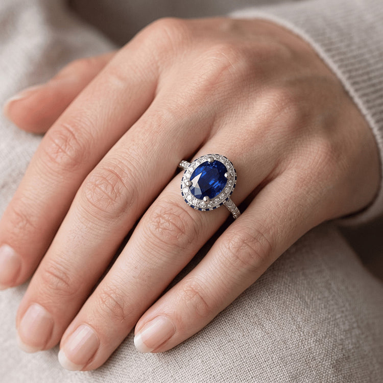 Bague Saphir Naturel 4.50 Carats