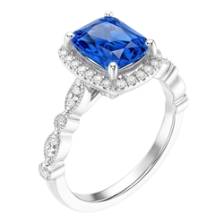 Bague Saphir Naturel 4 Carats