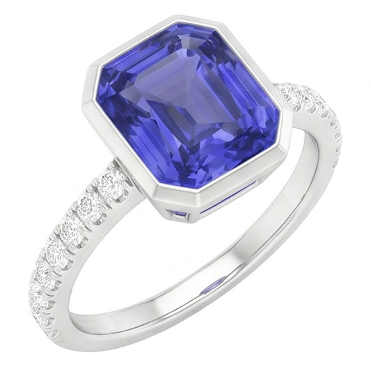 Bague Saphir Naturel 4 Carats