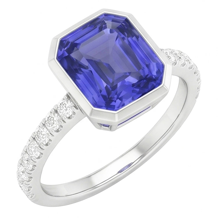 Bague Saphir Naturel 4 Carats
