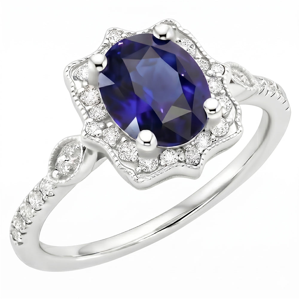 Bague Saphir Naturel 4 Carats