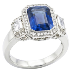 Bague Saphir Naturel 4 Carats