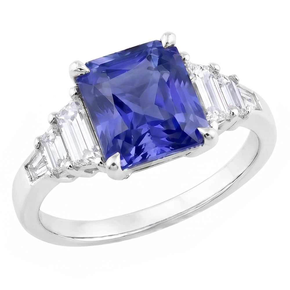 Bague Saphir Naturel 4 Carats