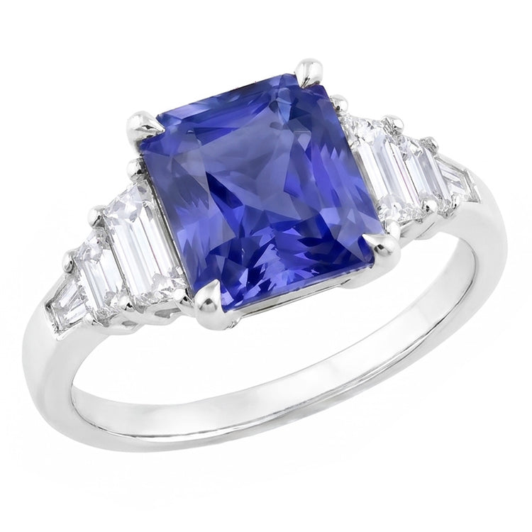 Bague Saphir Naturel 4 Carats