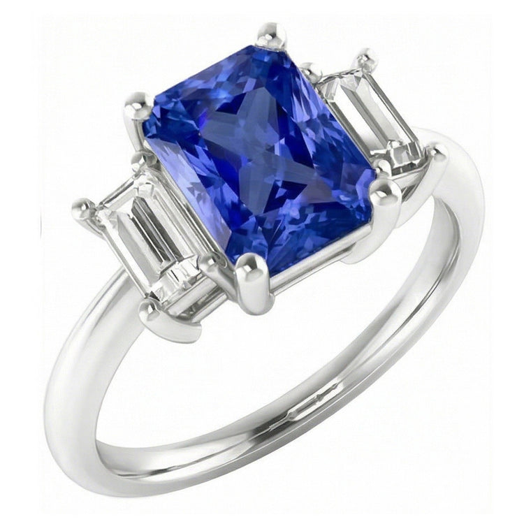 Bague Saphir Naturel 4 Carats