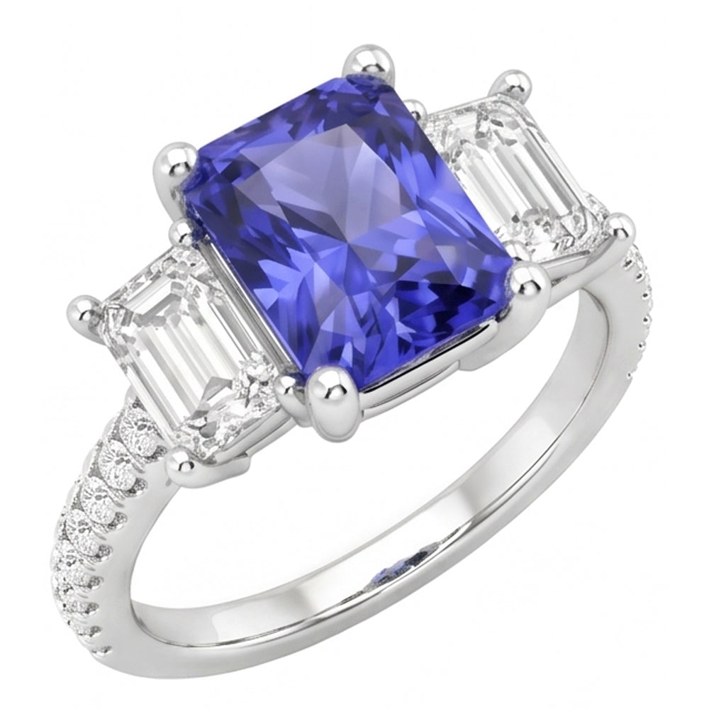 Bague Saphir Naturel 4 Carats