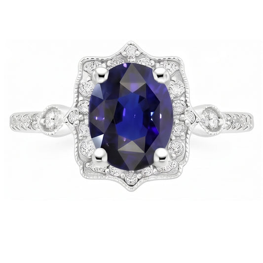 Bague Saphir Naturel 4 Carats