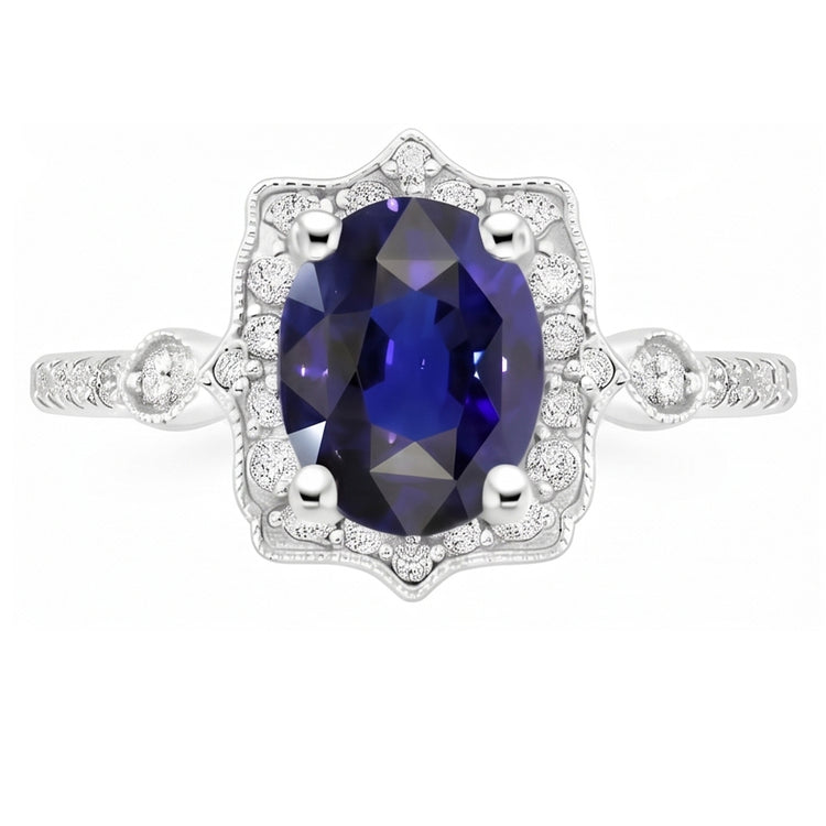 Bague Saphir Naturel 4 Carats