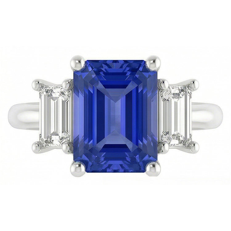 Bague Saphir Naturel 4 Carats