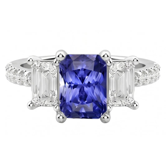 Bague Saphir Naturel 4 Carats