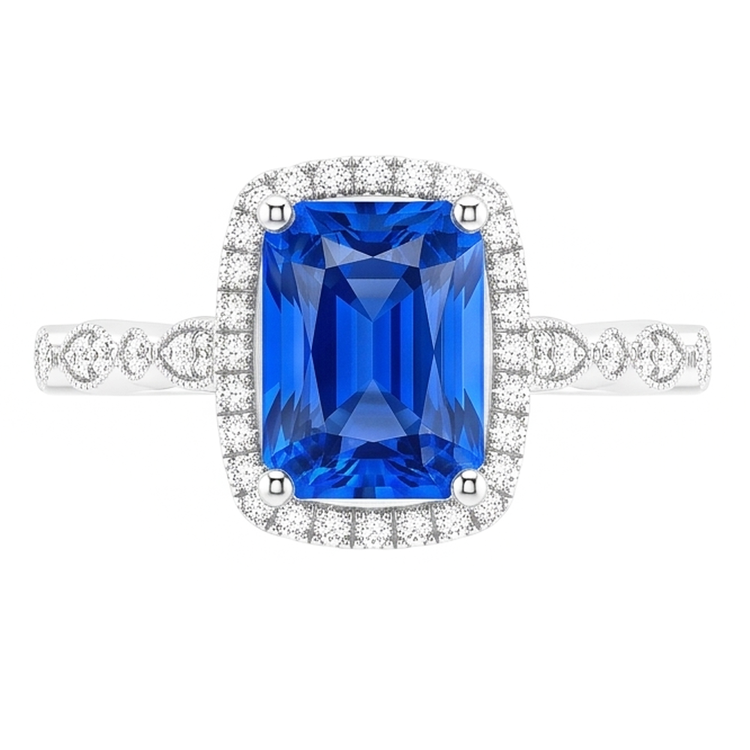 Bague Saphir Naturel 4 Carats