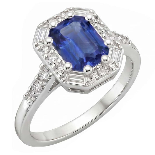 Bague Saphir Naturel 4 Carats