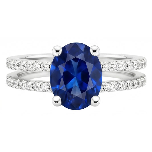 Bague Saphir Naturel 4 Carats
