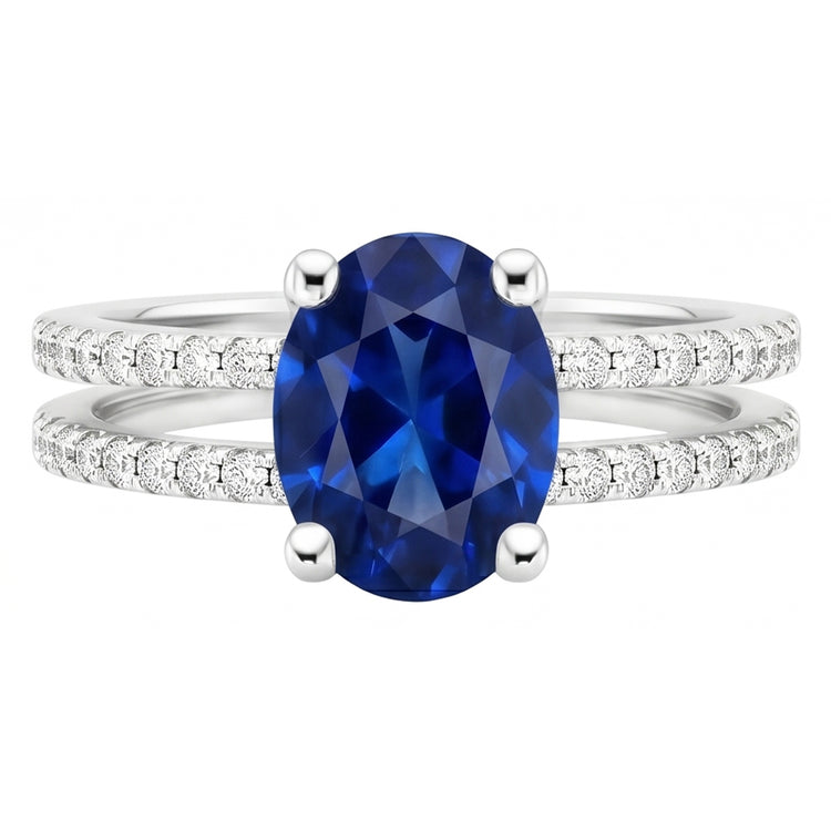 Bague Saphir Naturel 4 Carats