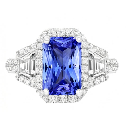 Bague Saphir Naturel 4 Carats