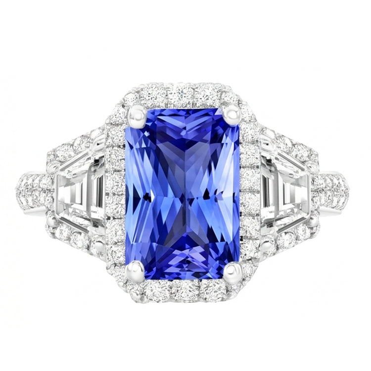 Bague Saphir Naturel 4 Carats
