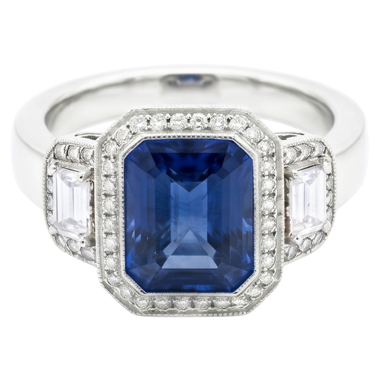 Bague Saphir Naturel 4 Carats