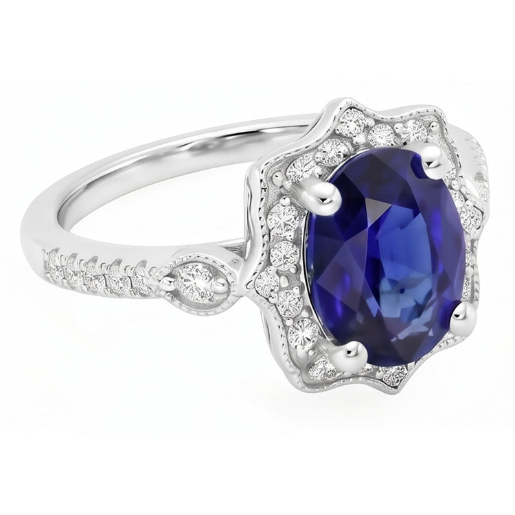 Bague Saphir Naturel 4 Carats