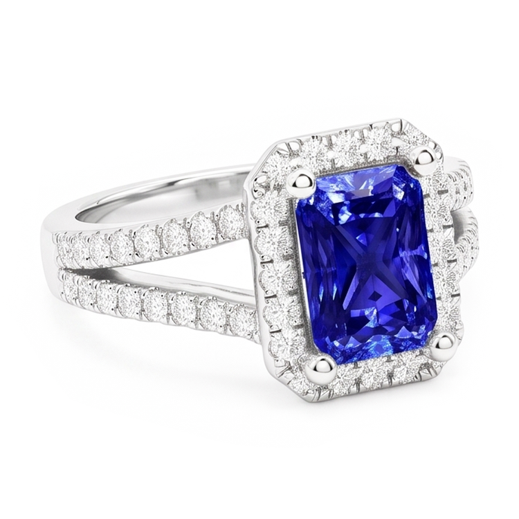 Bague Saphir Naturel 4 Carats