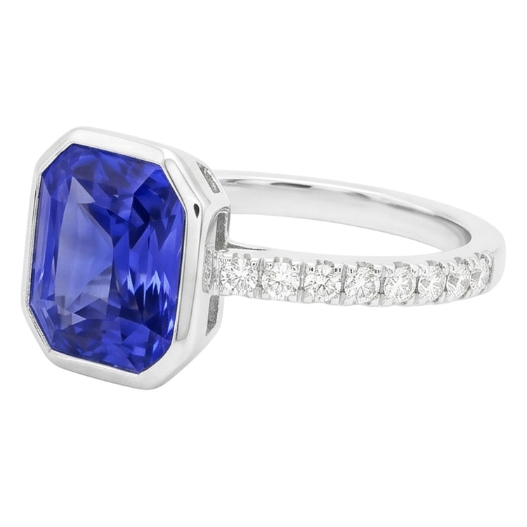 Bague Saphir Naturel 4 Carats