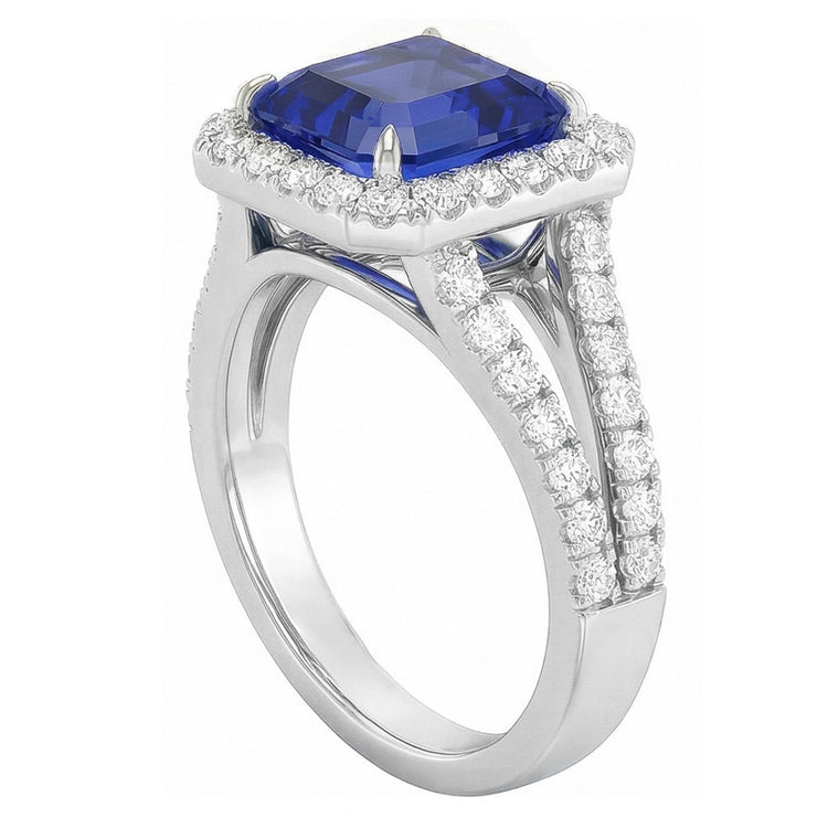 Bague Saphir Naturel 4 Carats