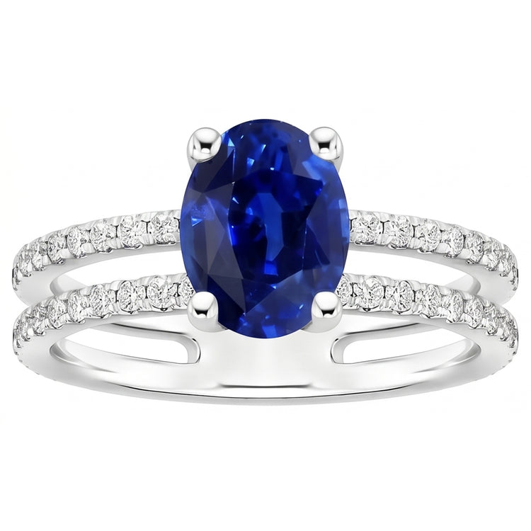 Bague Saphir Naturel 4 Carats