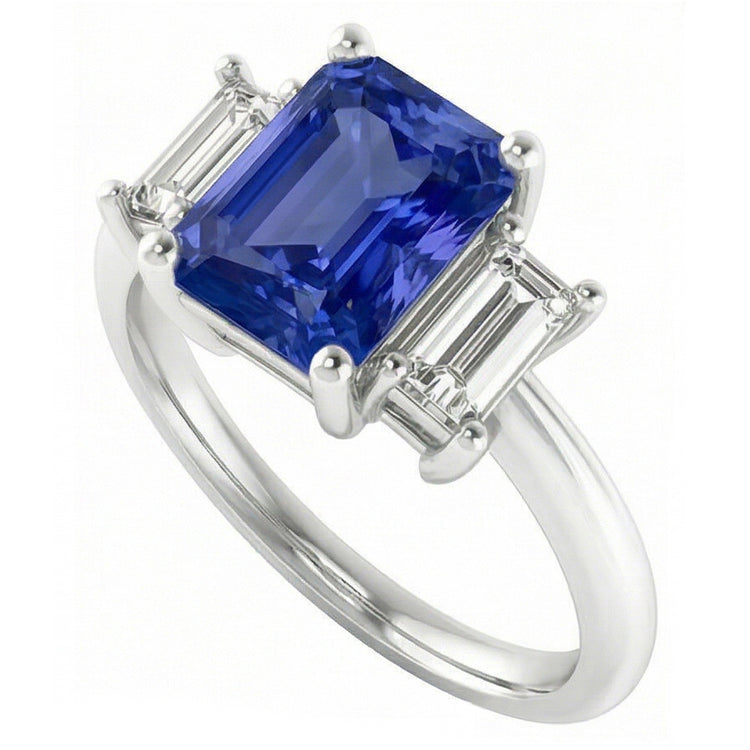 Bague Saphir Naturel 4 Carats