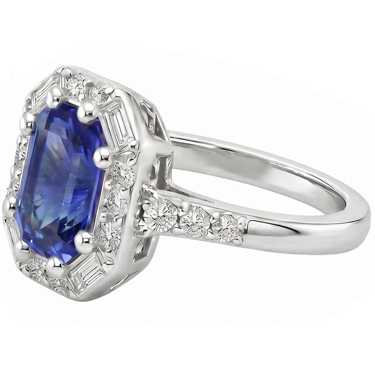 Bague Saphir Naturel 4 Carats