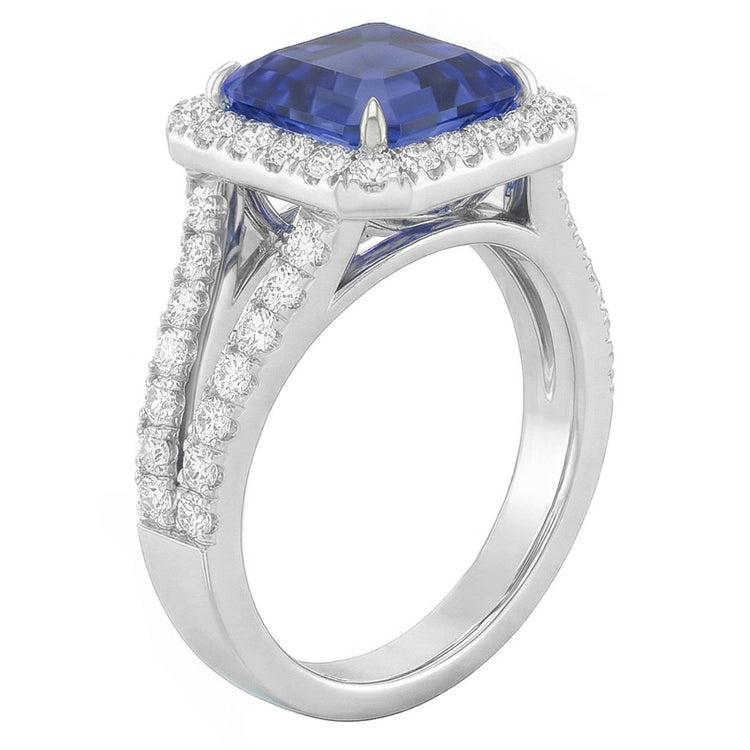 Bague Saphir Naturel 4 Carats