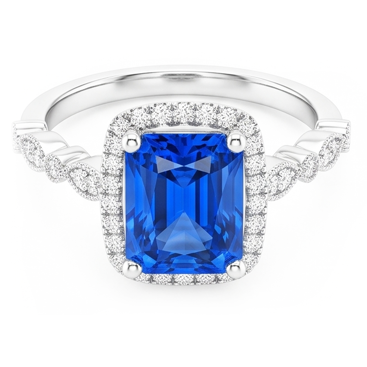 Bague Saphir Naturel 4 Carats