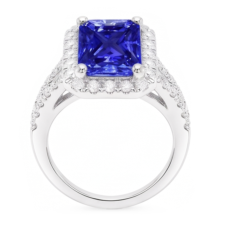 Bague Saphir Naturel 4 Carats