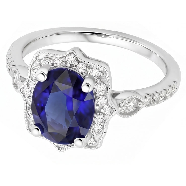 Bague Saphir Naturel 4 Carats