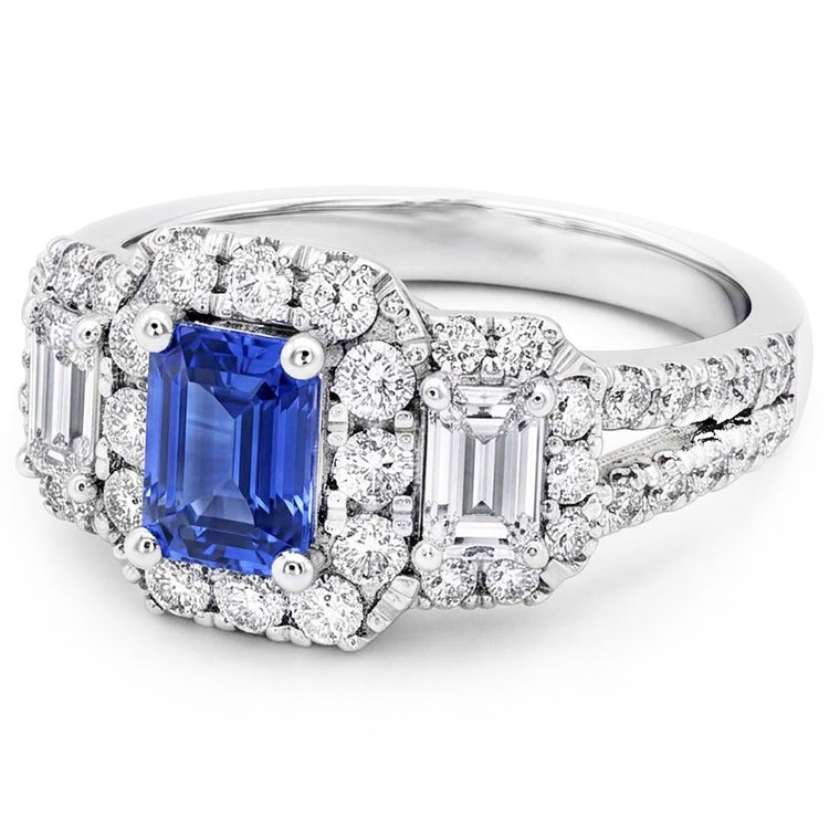 Bague Saphir Naturel 4 Carats