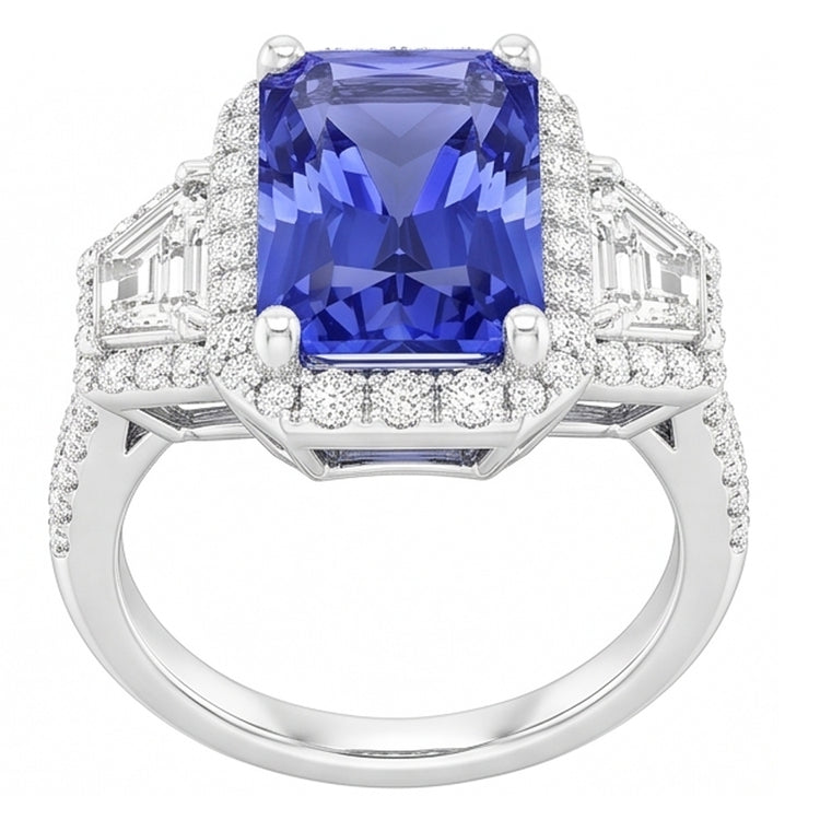 Bague Saphir Naturel 4 Carats